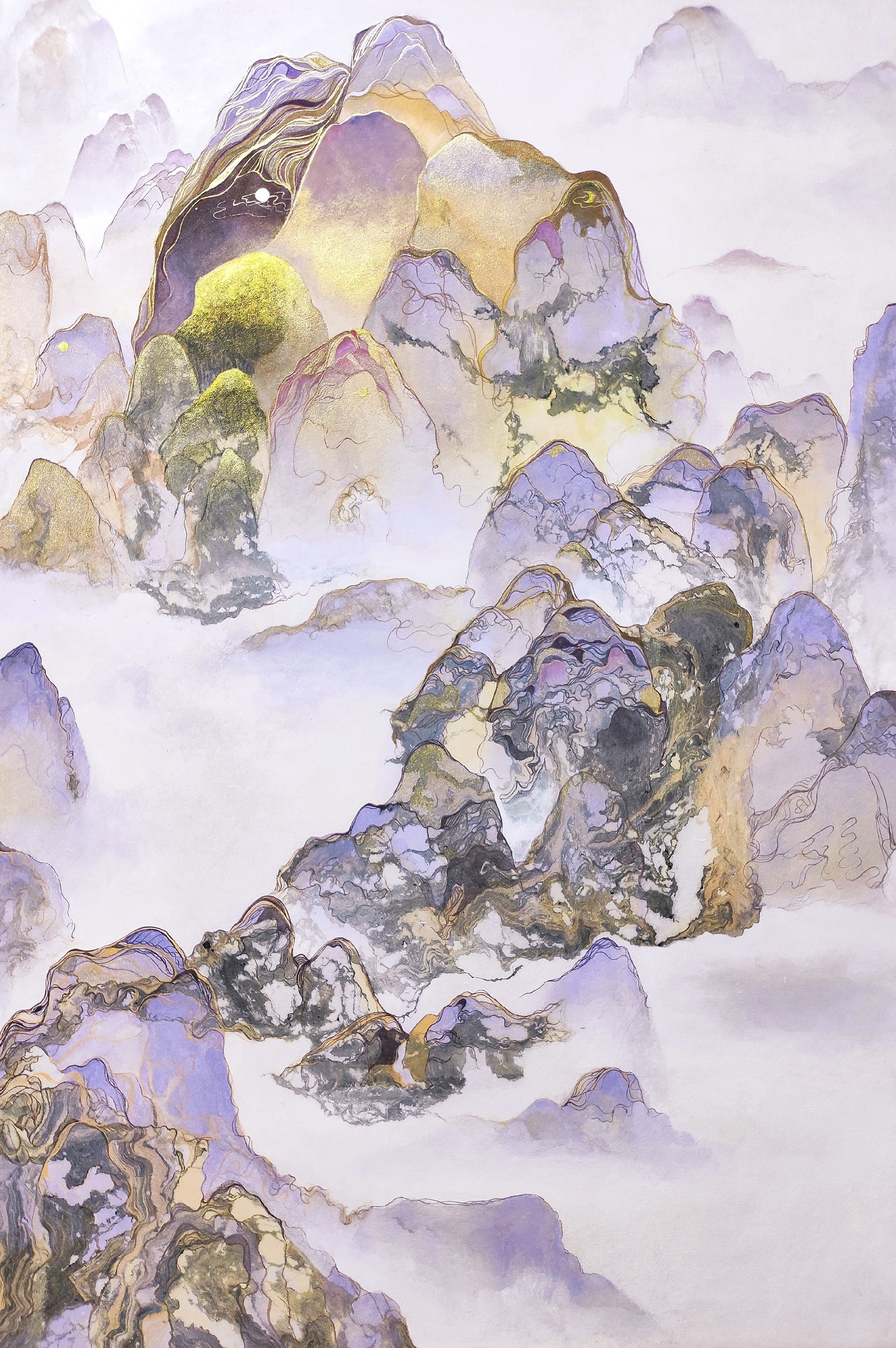 秋·寒露 17, 60x40cm, 韩纸 marbling 设色, 2022.jpg